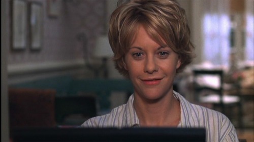 look cinematografici il taglio di capelli di Meg Ryan in C'è posta per te