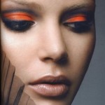 trend make up 2011 orange eye make up