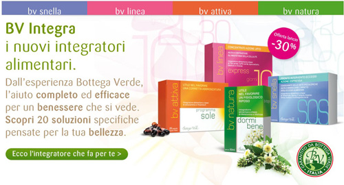 BV Intengra, la nuova linea di integratori alimentari di Bottega Verde