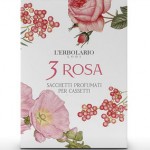 L'Erbolario 3 Rosa Sacchetto Profumato per Cassetti