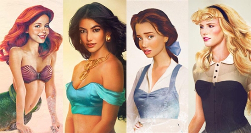 bellezza femminile personaggi eorine walt disney