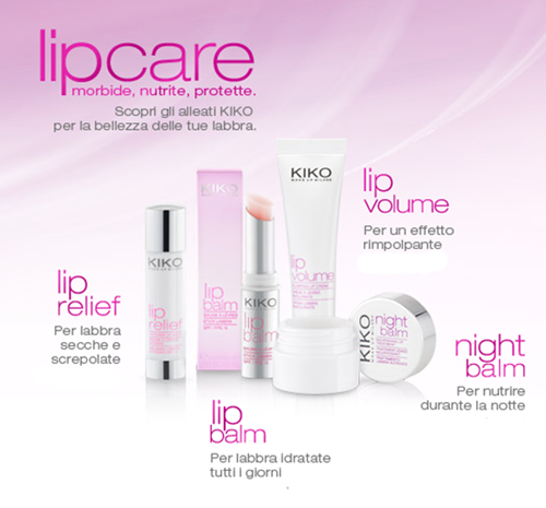 Kiko Lipcare trattamenti labbra