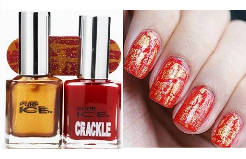 Crackle nail art: un tributo all'Anno del Drago