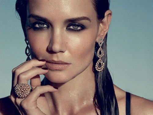 make up katie holmes campagna gioielli h.stern