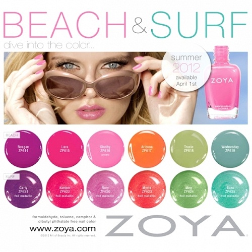 Smalti estate 2012: Beach & Surf, di Zoya