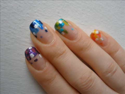 Tutorial: Nail art french estiva colorata