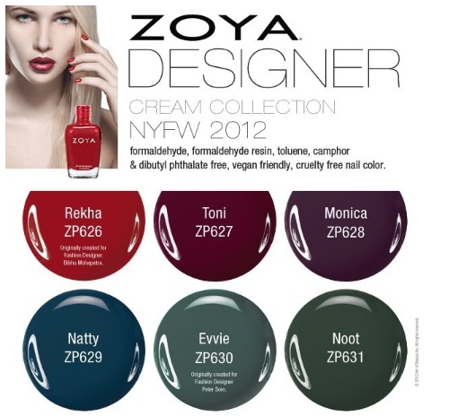 Smalti autunno 2012: Designer, Diva & Gloss, di Zoya