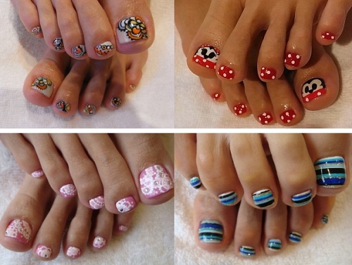 Pedicure colorata: la nail art per l'estate