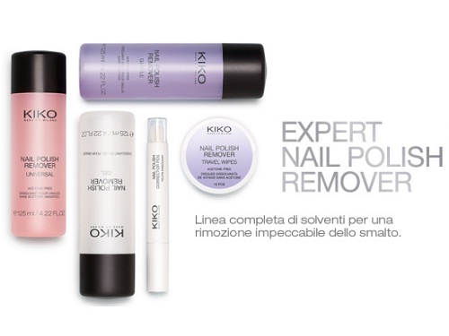 Solventi Kiko: nuovi Expert Nail Polish Remover
