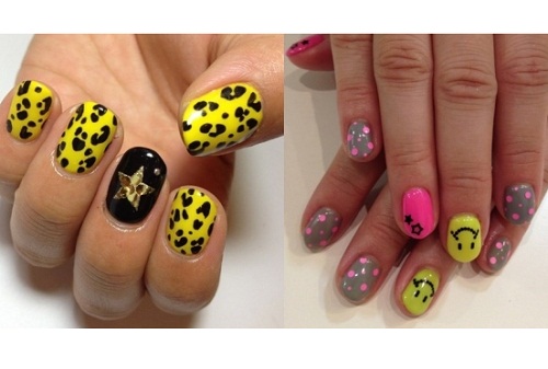 Nail art colorata autunno 2012: toni pastello e animalier