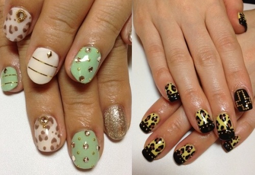 Nail art inverno 2012: gemme e colori 