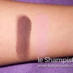 Collistar Ombretto Satin Primer+Colore #2 Cipria e #6 Terra swatches