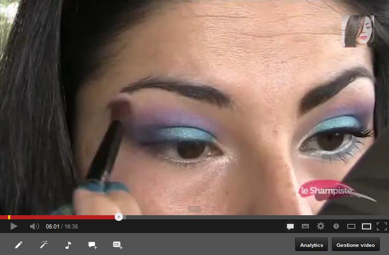 Video tutorial make up verde e viola, la primavera negli occhi!