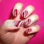 Video tutorial: nail art Natale candycane