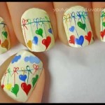 Video tutorial: nail art San Valentino cuori colorati