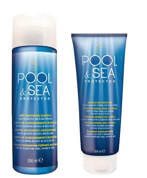 pool and sea protector proteggere capelli mare