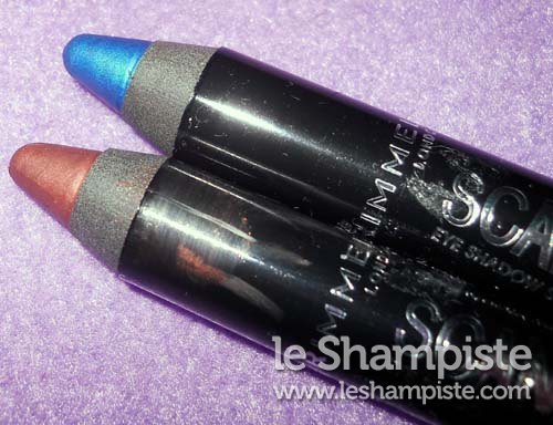 Rimmel Scandaleyes Shadow Stick #003 Bad Girl Bronze e #009 Blamed Blue