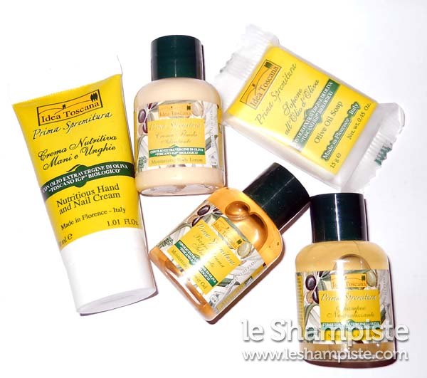 Provati per voi: Idea Toscana Prima Spremitura Shampoo, Sapone, Crema mani, Crema fluida, Bagnoschiuma