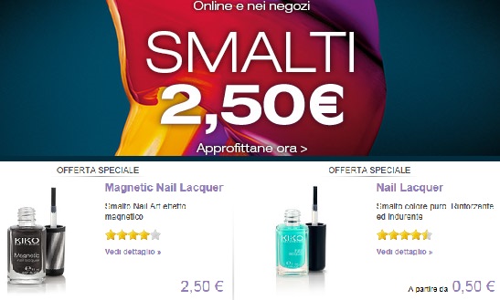 Smalti Kiko in offerta a 2,50 euro