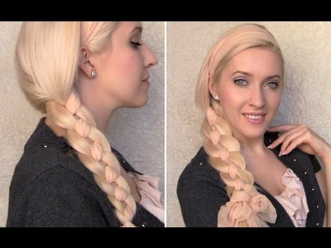 video tutorial capelli treccia laterale quattro ciocche