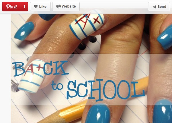 Nail art back to school, 6