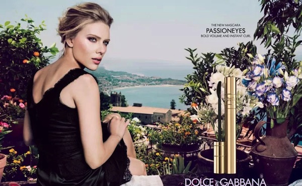 Passioeyes duo mascara Dolce & Gabbana testimonial Scarlett Johansson