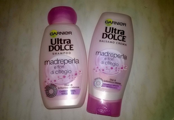 provato voi shampoo balsamo Ultra Dolce Madreperla  Fiori di Ciliegio