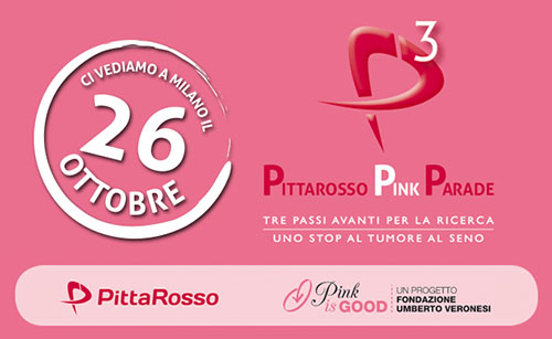 Pink Parade: Pittarosso organizza una camminata contro il tumore al seno