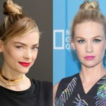 tendenze acconciature 2015 top knot tornato moda