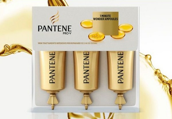 Pantene Ampolle Rigenera 1 minuto, protegge i capelli danneggiati