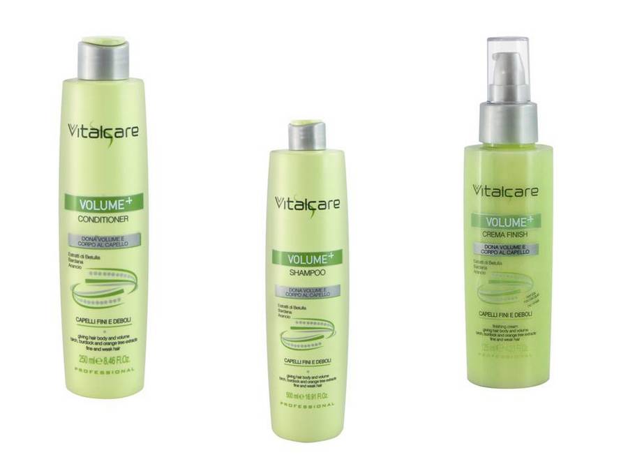 Nuova linea capelli Volume+ di Vitalcare per capelli indeboliti dal mare