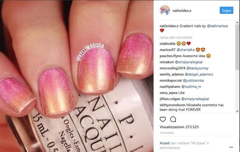 Come fare una nail art con gli ombretti metallizzati - VIDEO