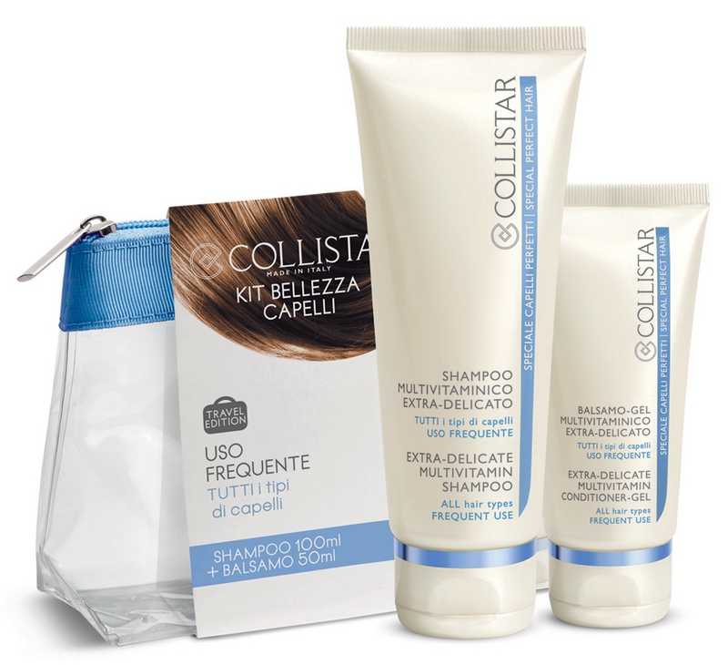 Travel kit di Collistar per la bellezza dei capelli in vacanza